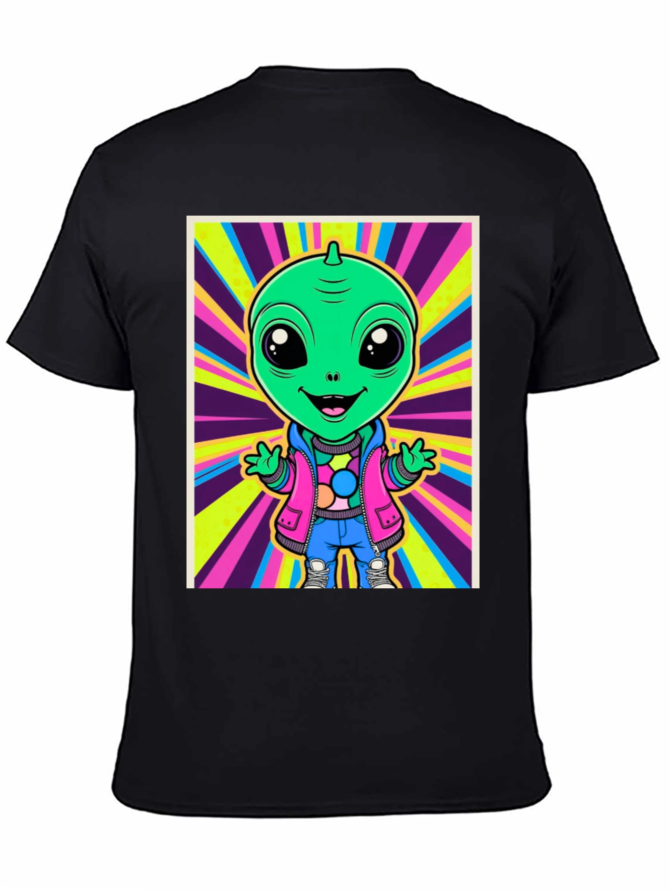 Alien Cartoon Graphic Tee