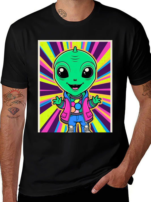 Alien Cartoon Graphic Tee