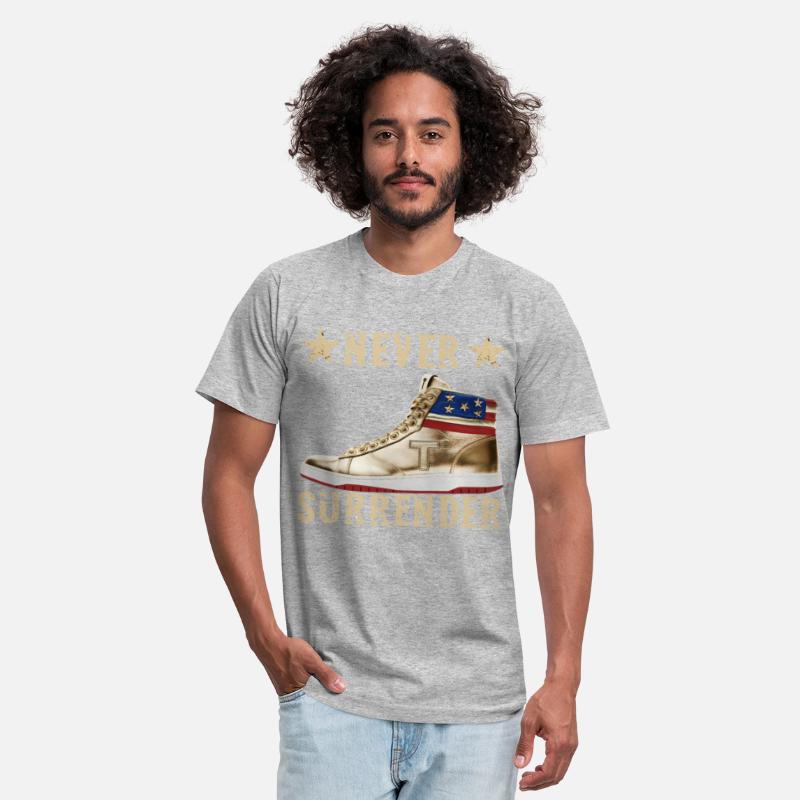 Trump Never Surrender Gold Sneakers