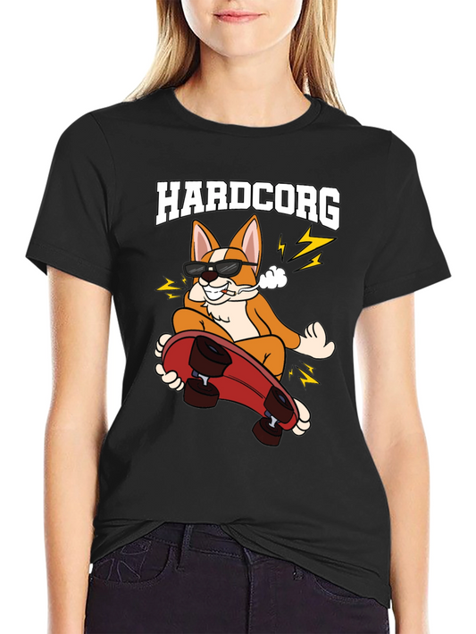 Hardcorg Skateboard T-Shirt - Black