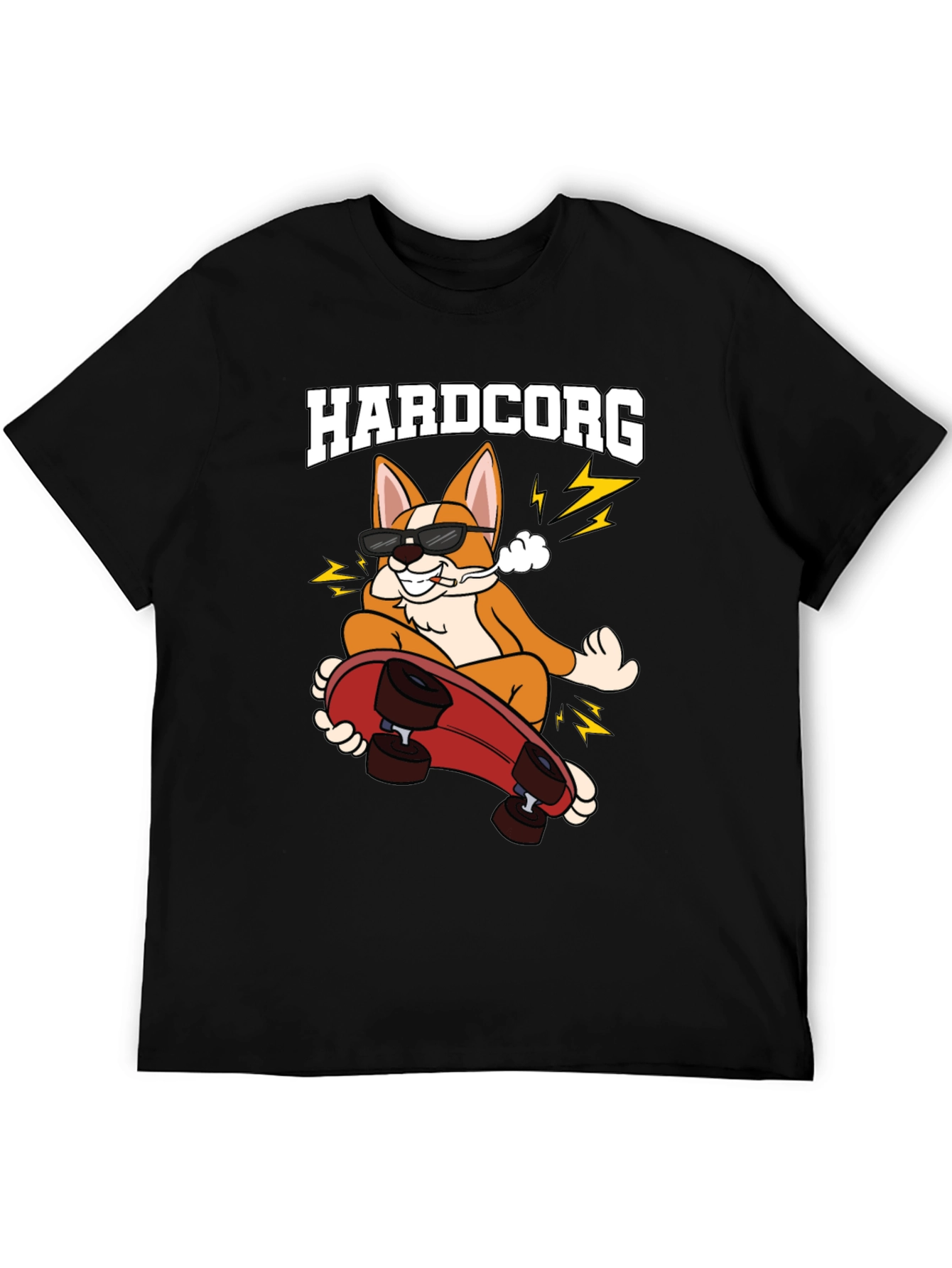 Hardcorg Skateboard T-Shirt - Black
