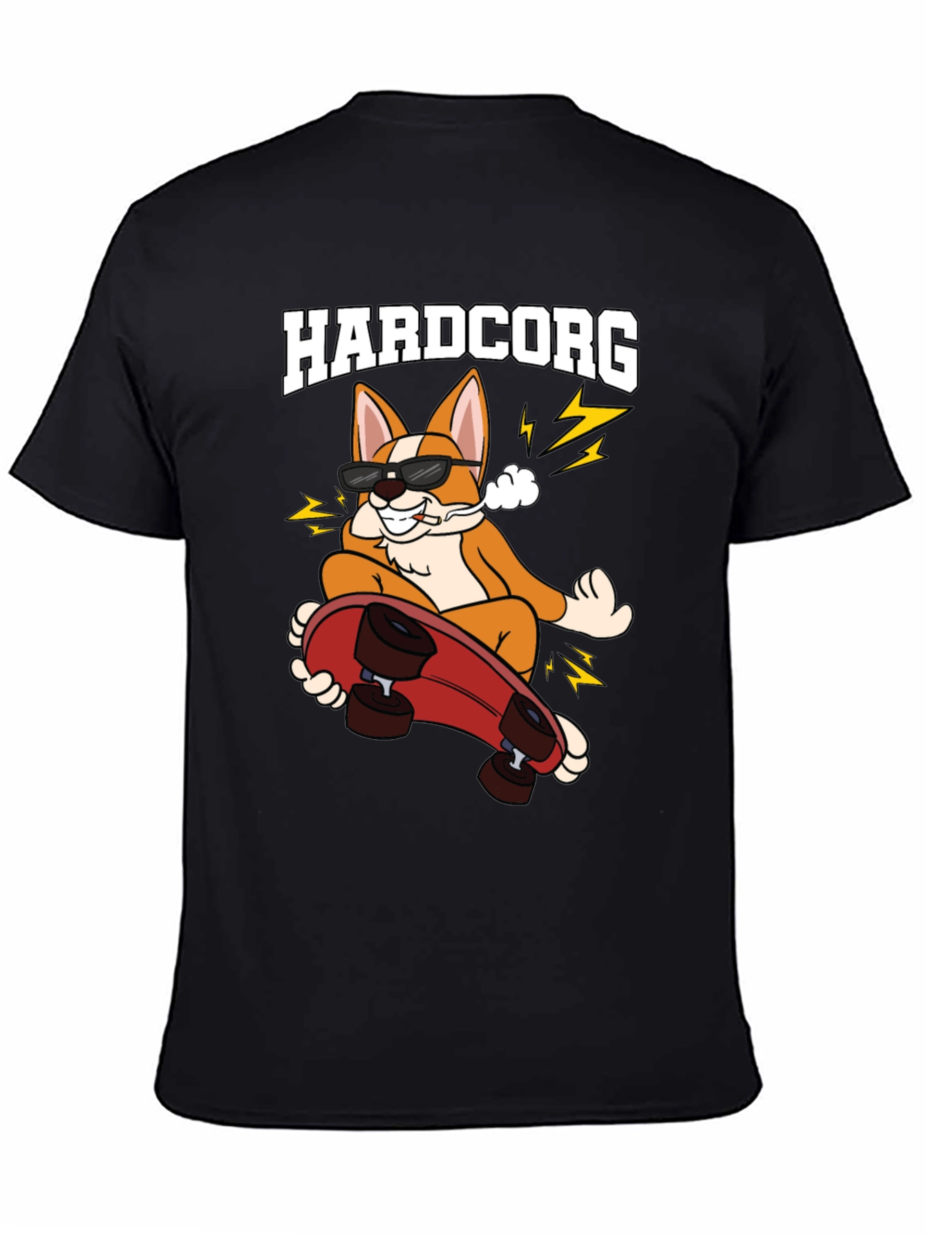 Hardcorg Skateboard T-Shirt - Black