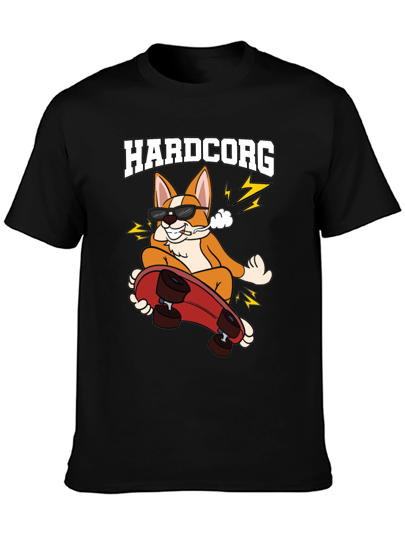 Hardcorg Skateboard T-Shirt - Black