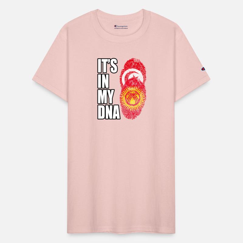 Tunisian And Kyrgyzstani Mix Heritage DNA Flag