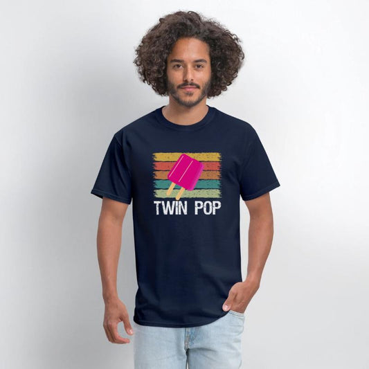 Twin Pop Shirt Gift for Grandpa Twins Dad TShirt F