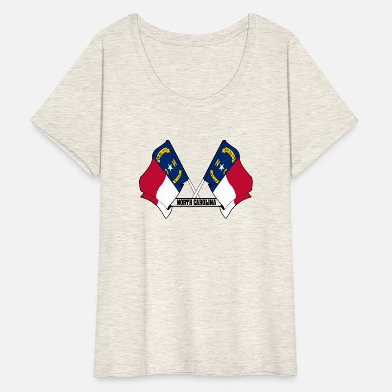 Two flags text 'NORTH CAROLINA'