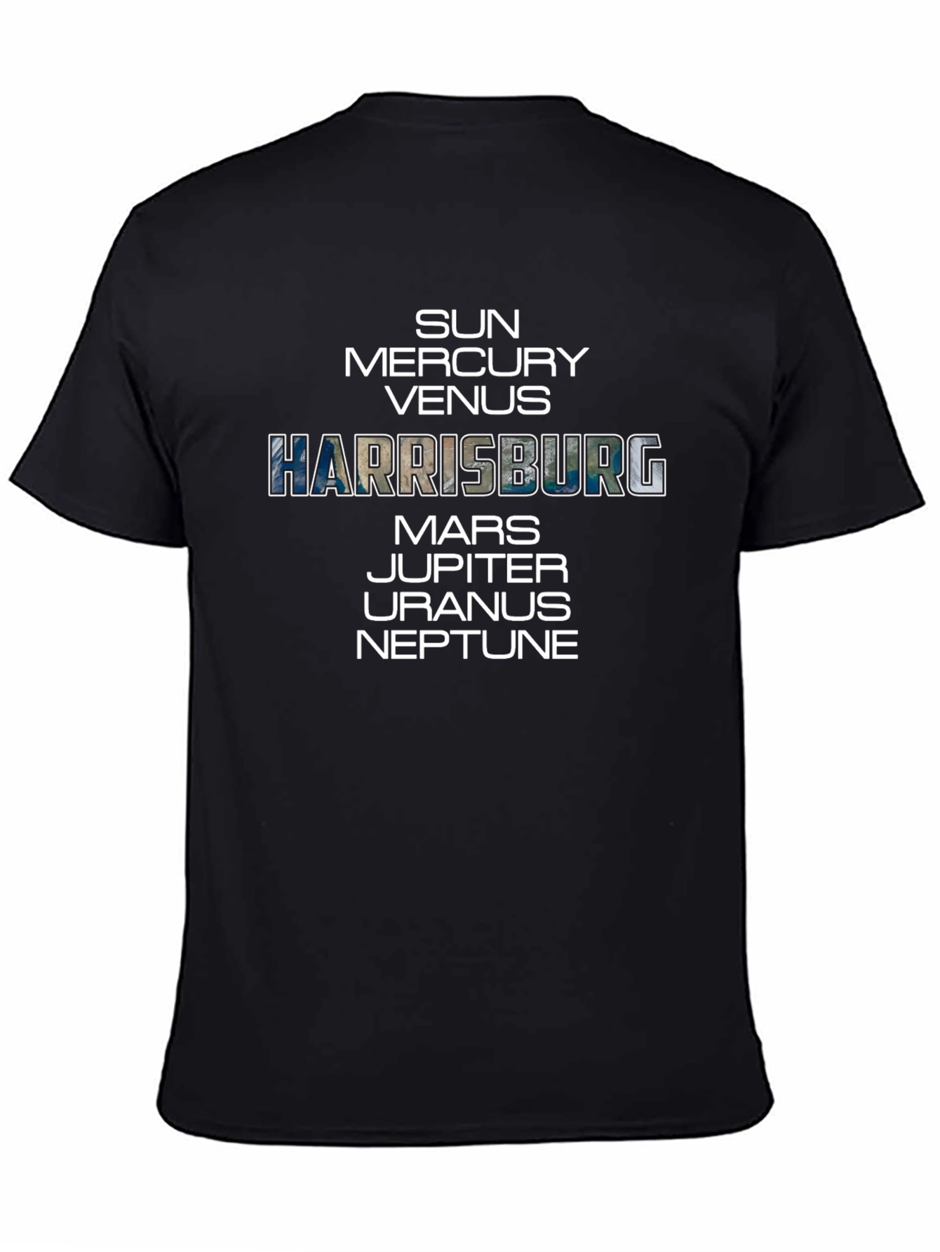 Harrisburg Planets T-Shirt Space Tee