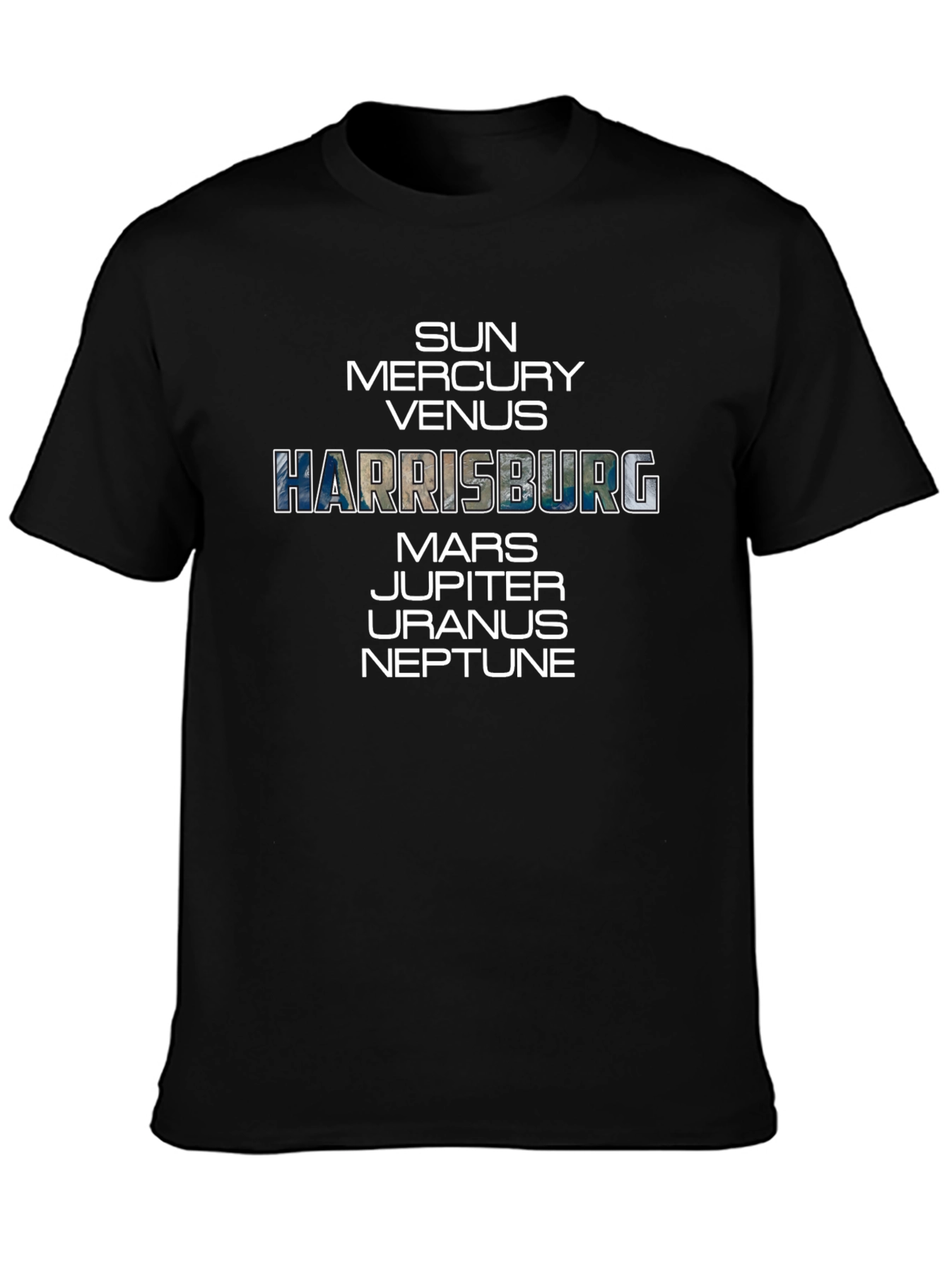 Harrisburg Planets T-Shirt Space Tee