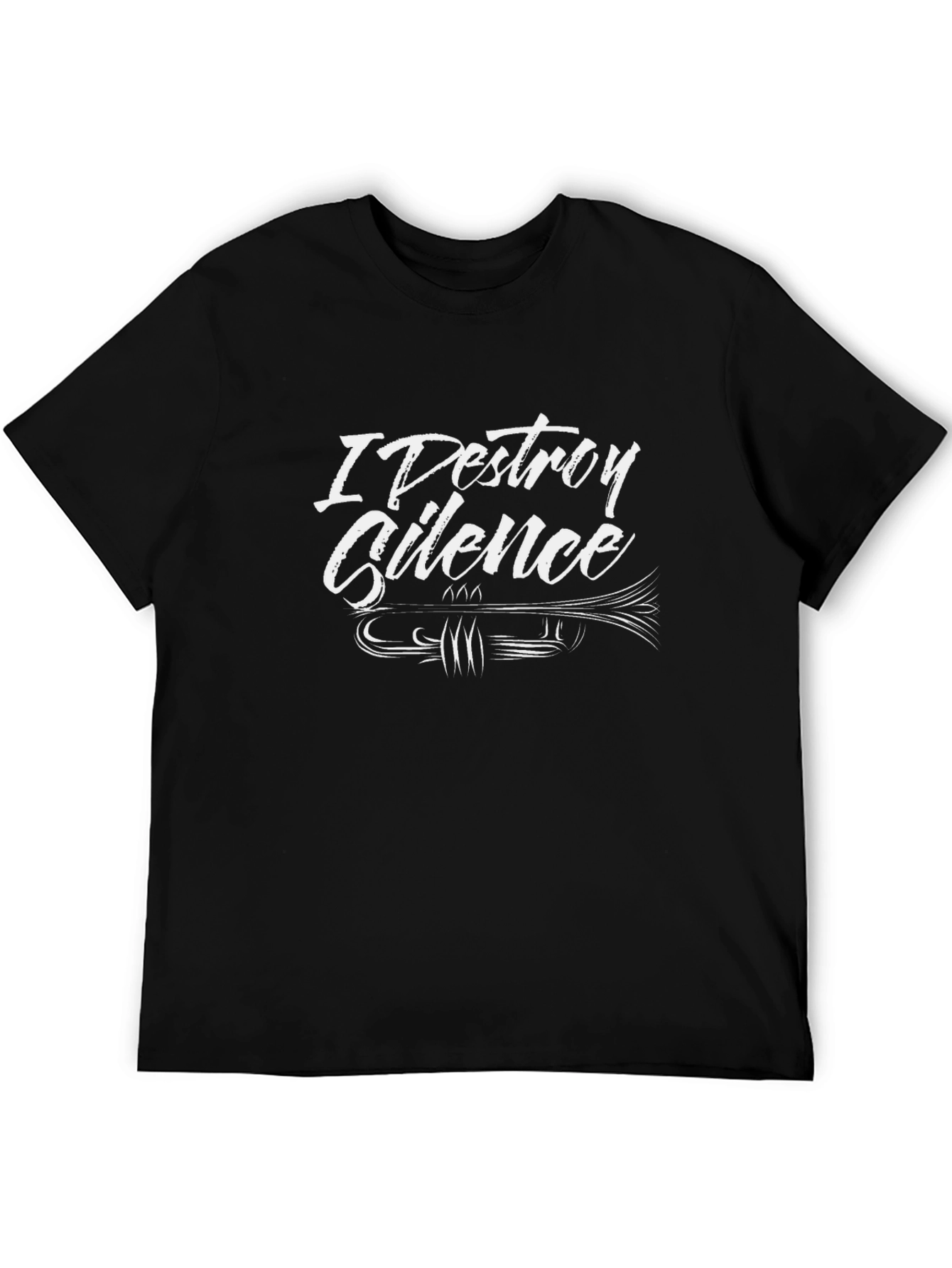 I Destroy Silence Trumpet Graphic Tee