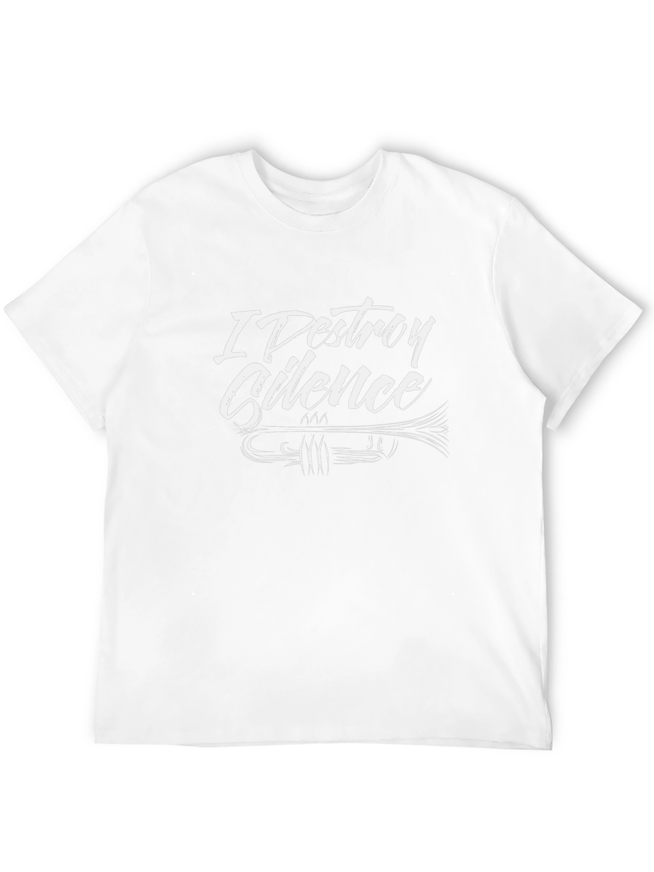 I Destroy Silence Trumpet Graphic Tee