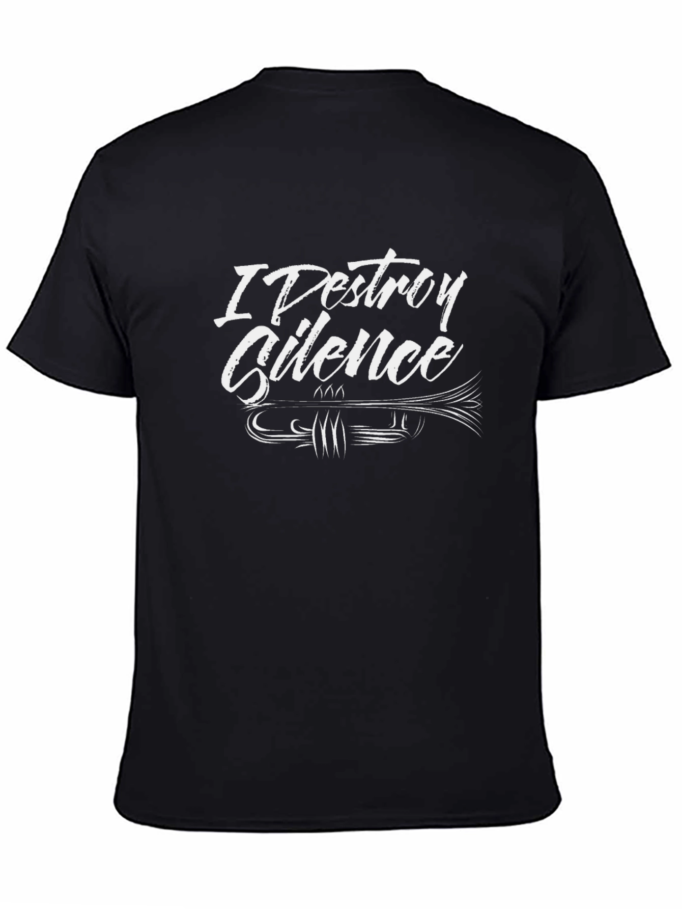 I Destroy Silence Trumpet Graphic Tee