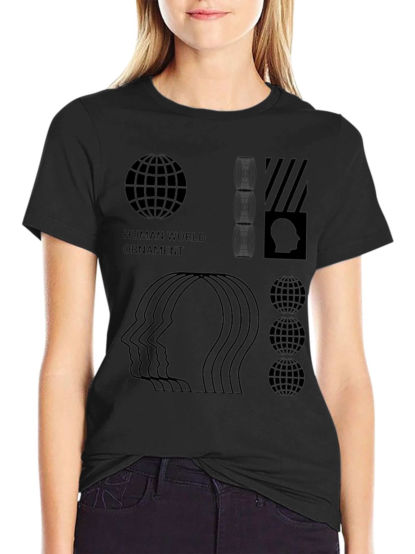 Human World Ornament Graphic Tee