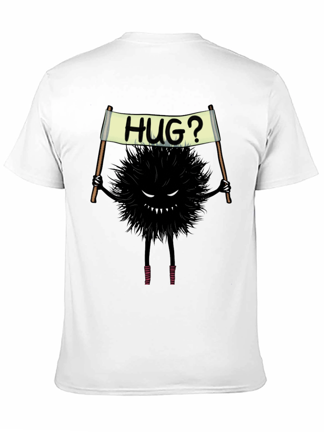 Humorous Hug? Monster Graphic Tee - Soft Cotton