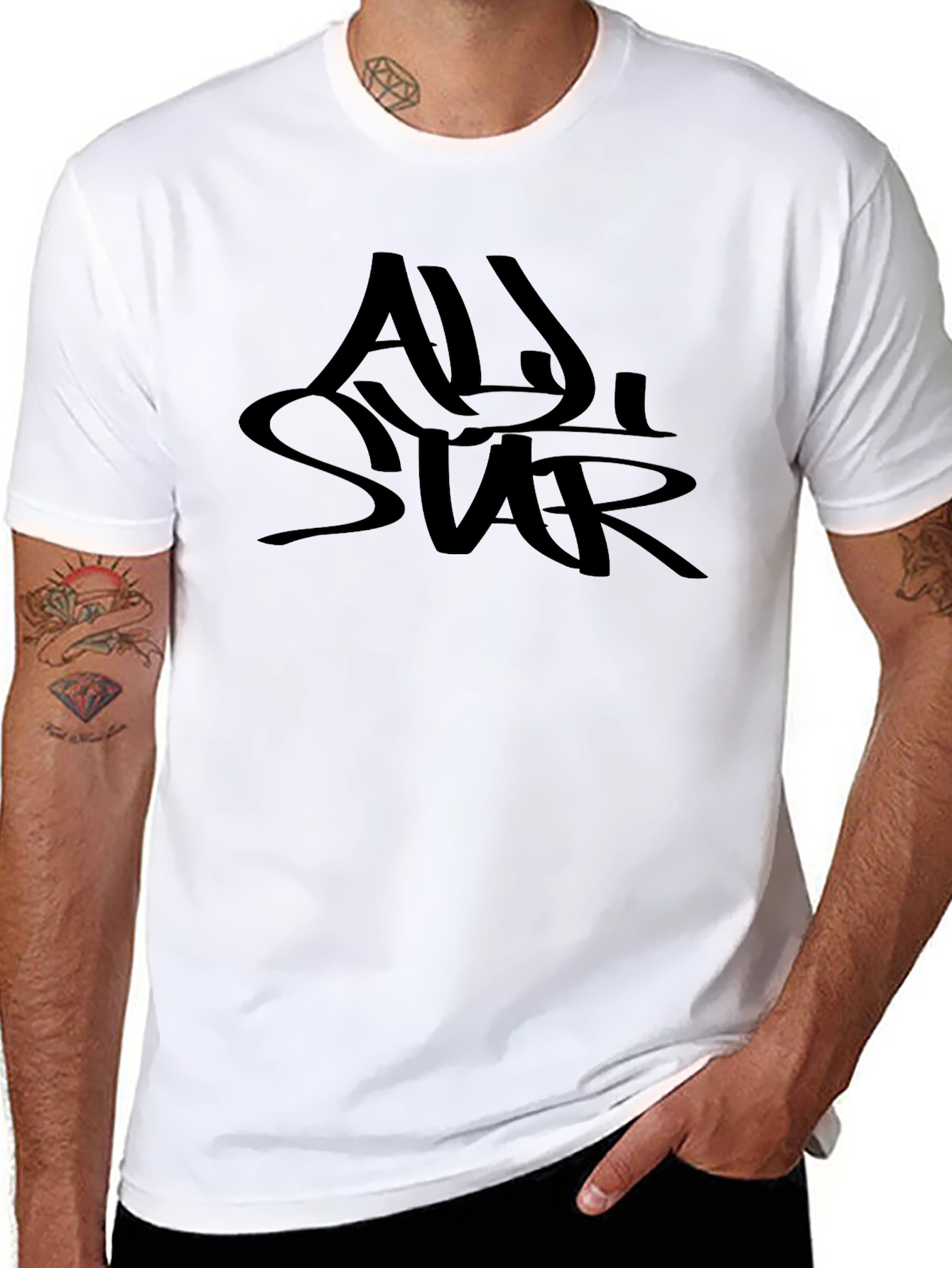 All Star Black Graphic Tee