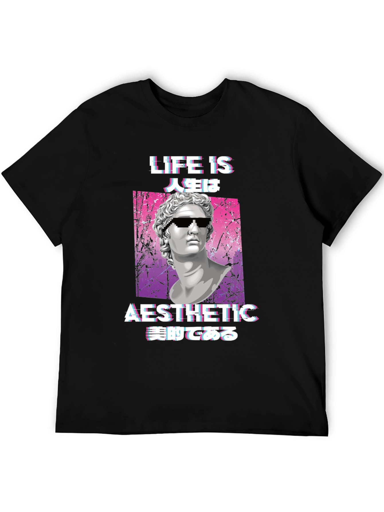 Aesthetic Life Statue Graphic Tee