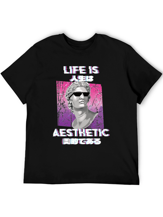 Aesthetic Life Statue Graphic Tee