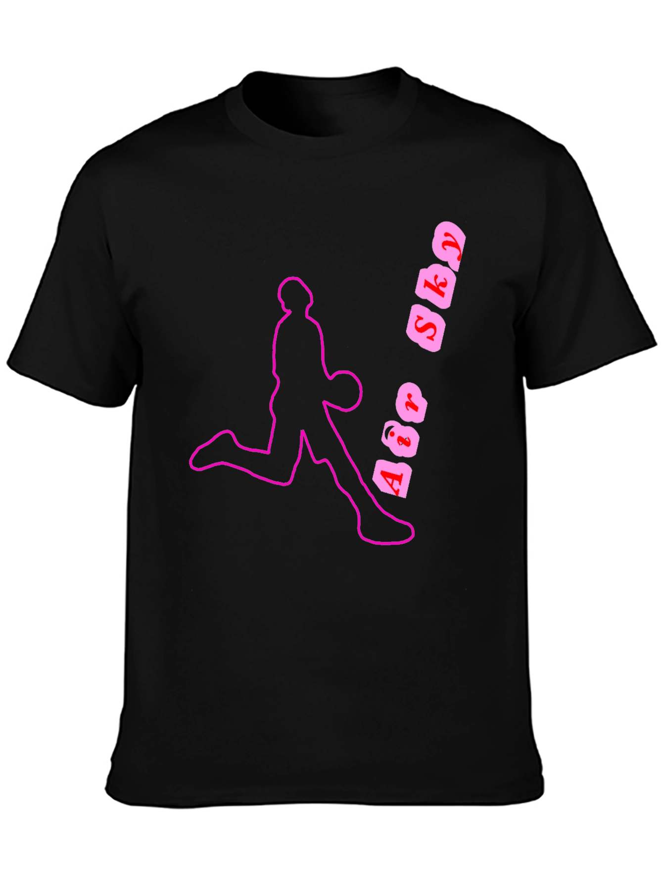 Air Sky Basketball Graphic Tee - Black
