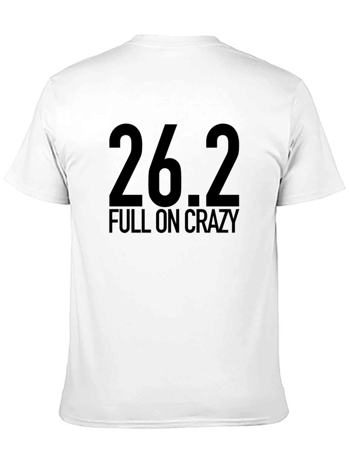 26.2 Full On Crazy Black Graphic Tee