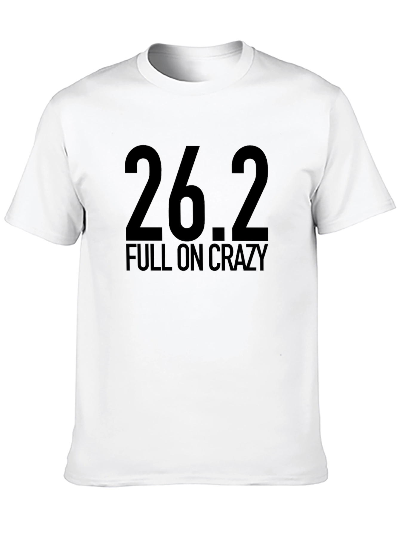 26.2 Full On Crazy Black Graphic Tee