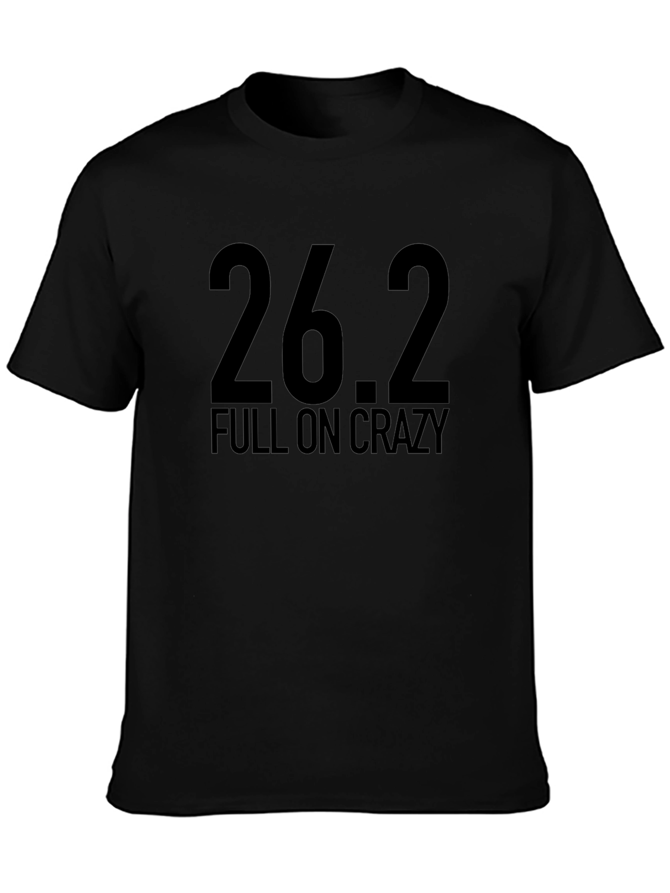 26.2 Full On Crazy Black Graphic Tee