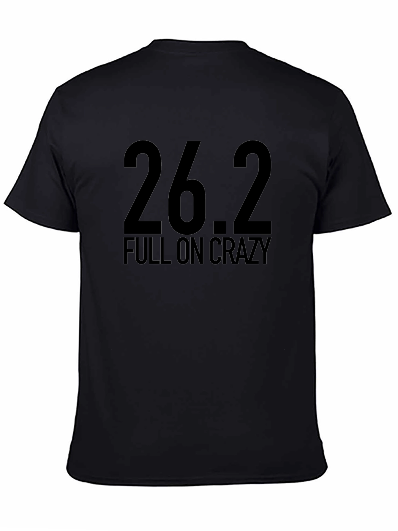 26.2 Full On Crazy Black Graphic Tee