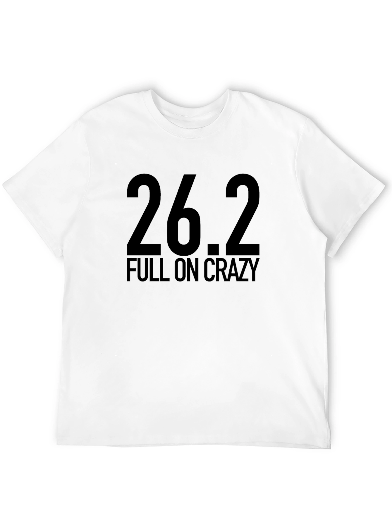 26.2 Full On Crazy Black Graphic Tee