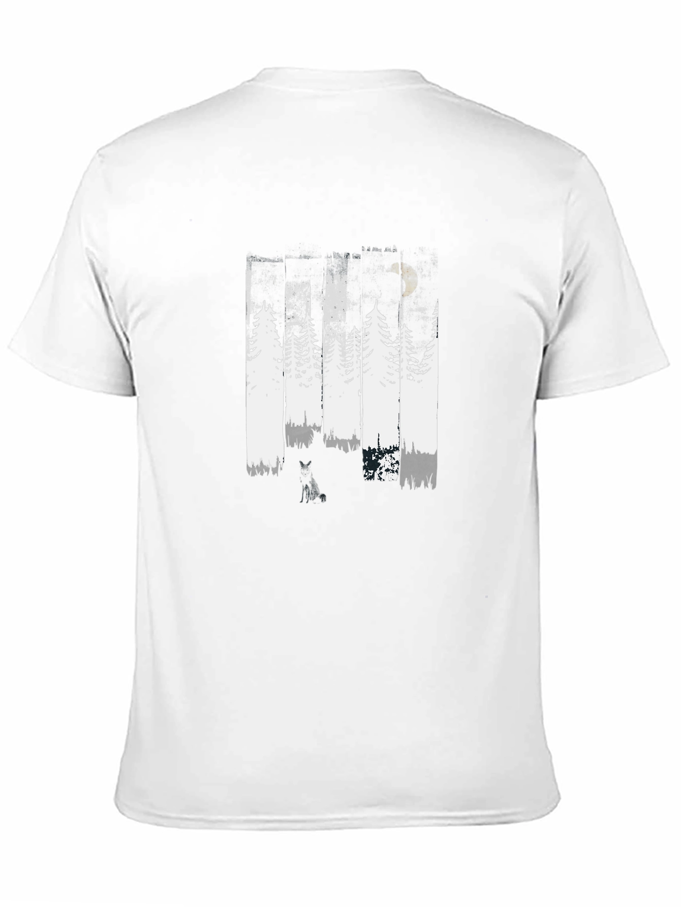 Abstract Forest Graphic Tee - Black
