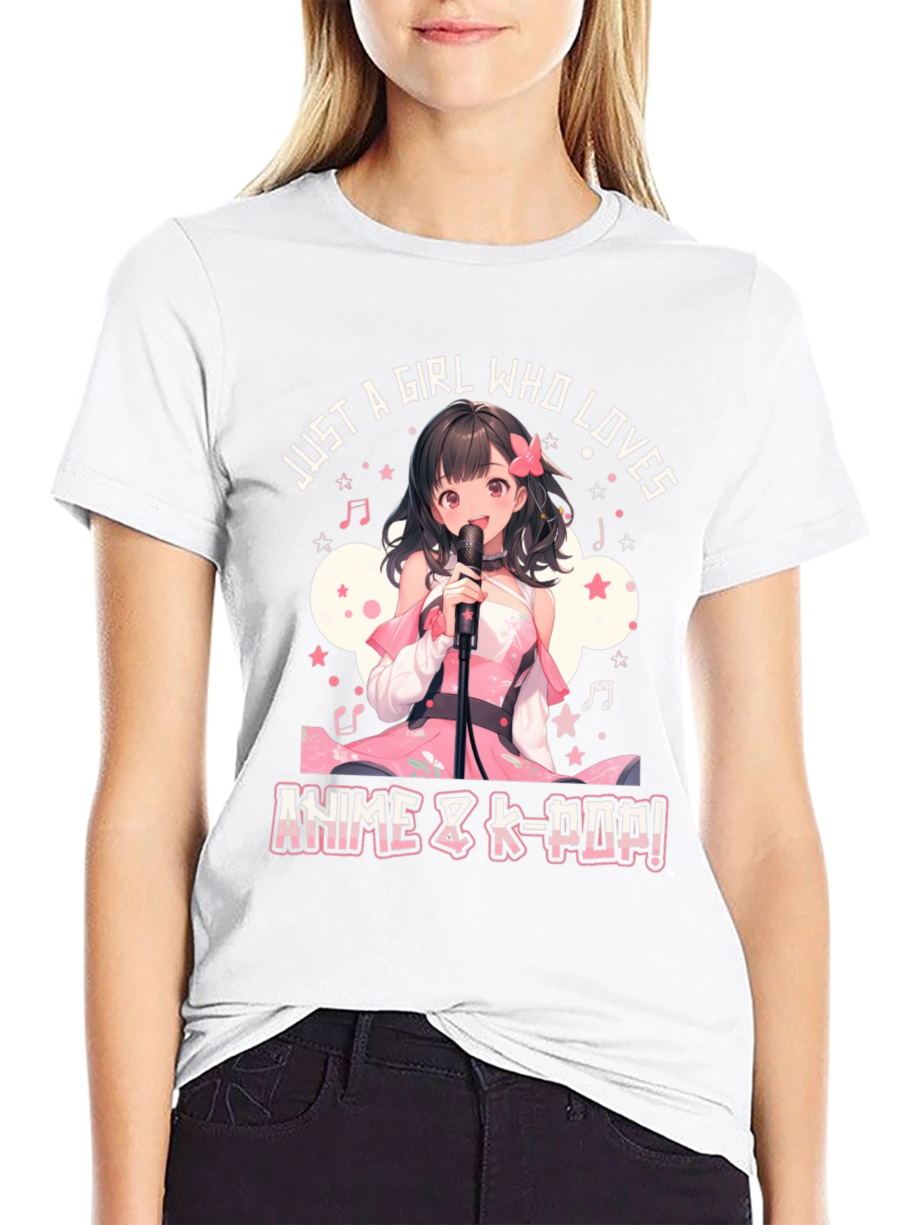 Anime & K-Pop Girl T-Shirt