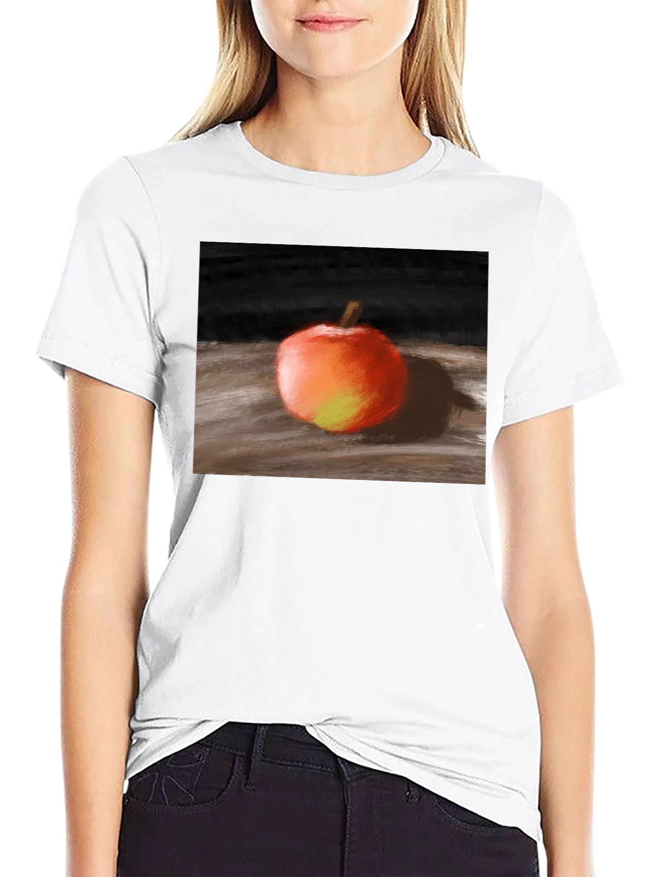 Apple Still Life Graphic Tee - Classic Style