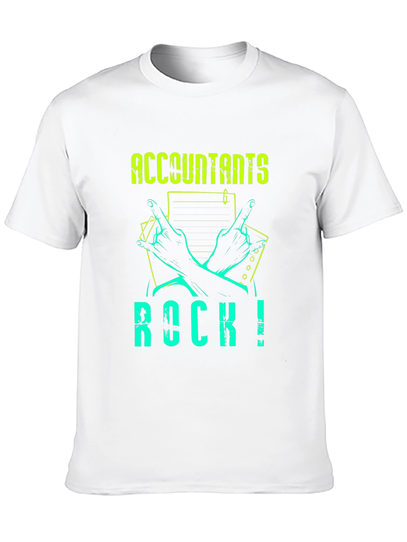 Accountants Rock! Graphic Tee - Black