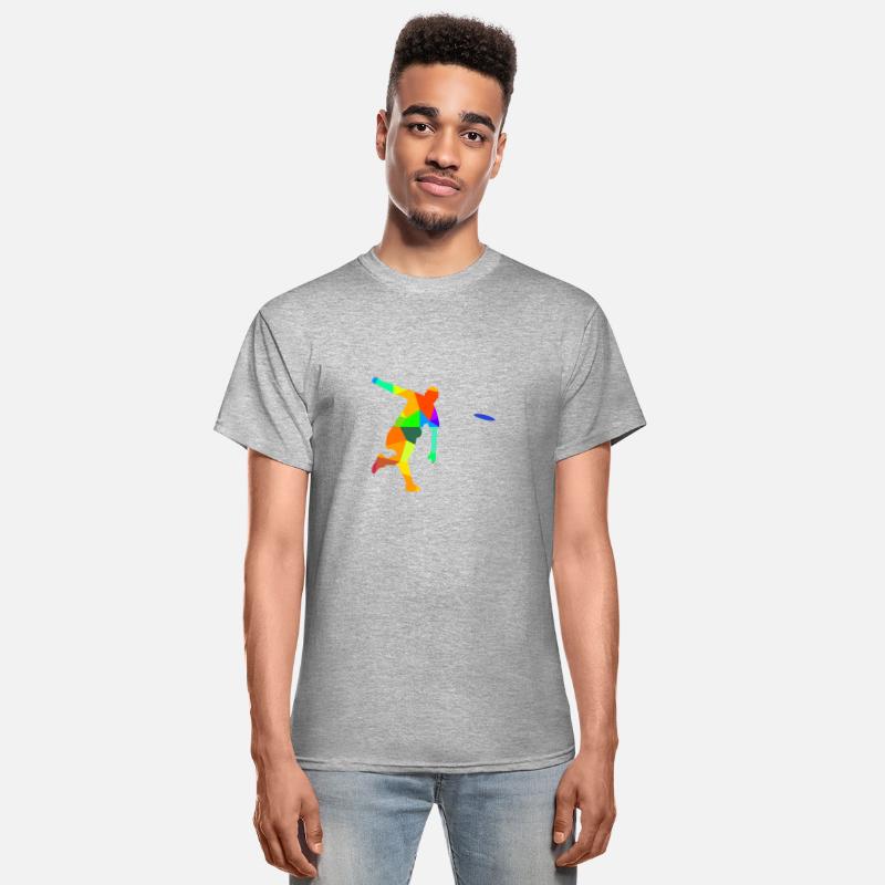 Ultimate Frisbee Rainbow Colors Polygon Sport