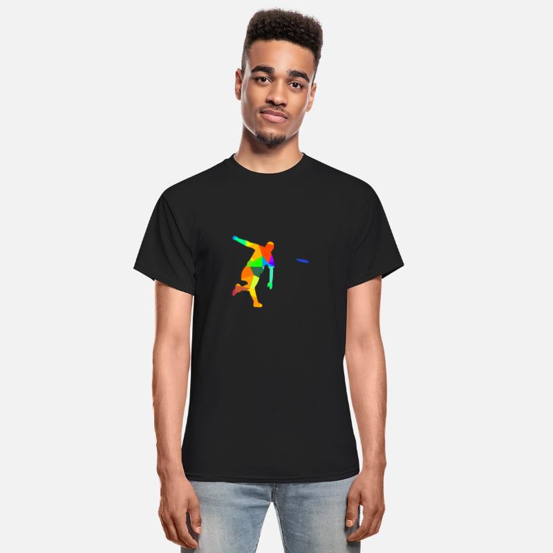 Ultimate Frisbee Rainbow Colors Polygon Sport