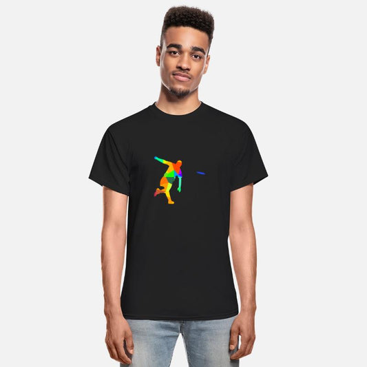 Ultimate Frisbee Rainbow Colors Polygon Sport