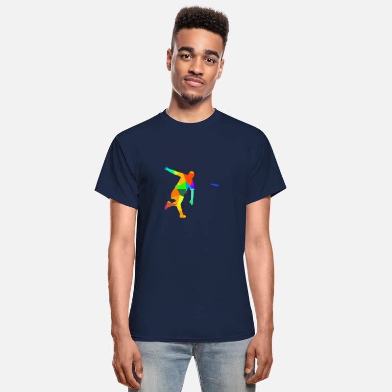 Ultimate Frisbee Rainbow Colors Polygon Sport