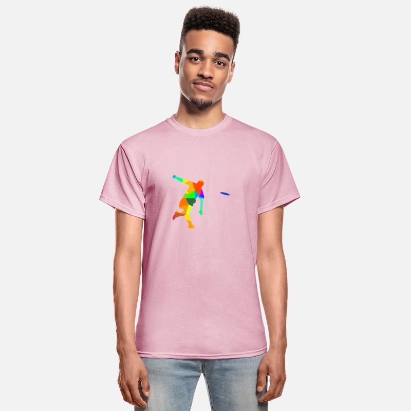 Ultimate Frisbee Rainbow Colors Polygon Sport