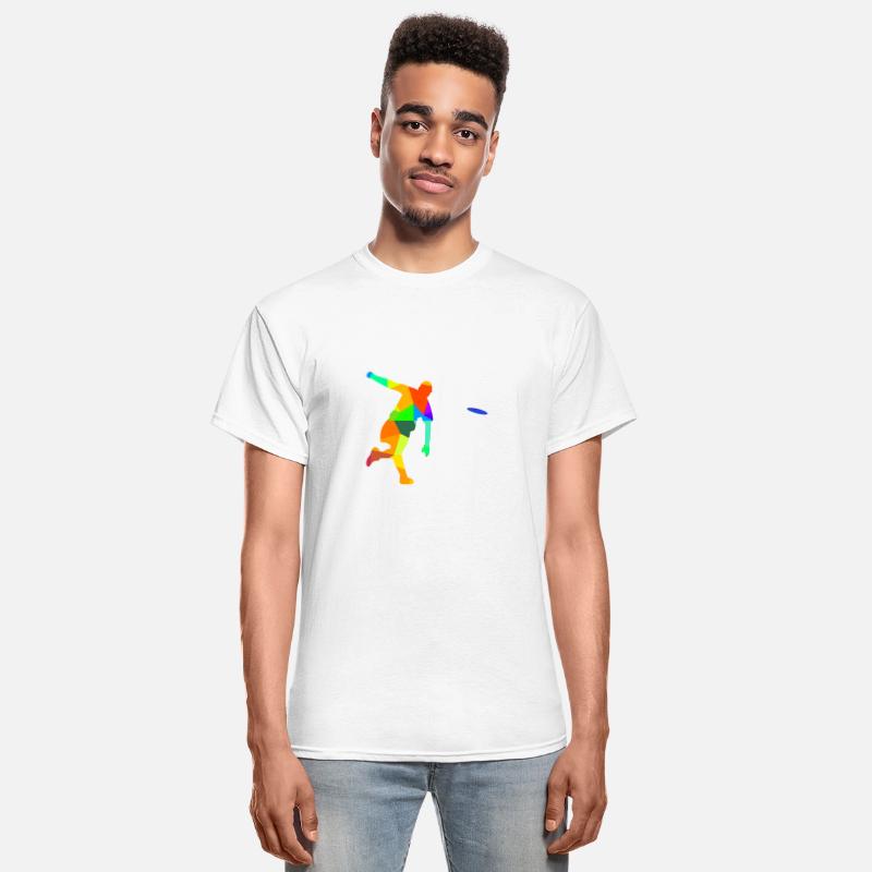 Ultimate Frisbee Rainbow Colors Polygon Sport