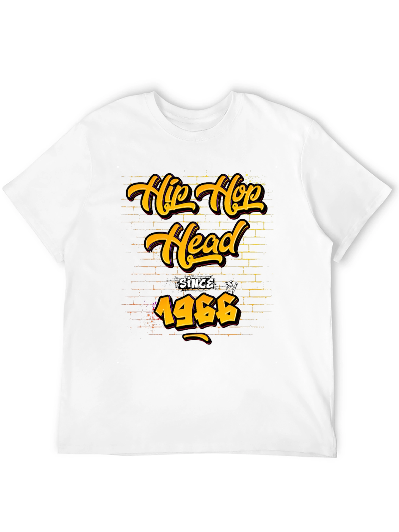 Hip Hop Head Since 1966 Black T-Shirt