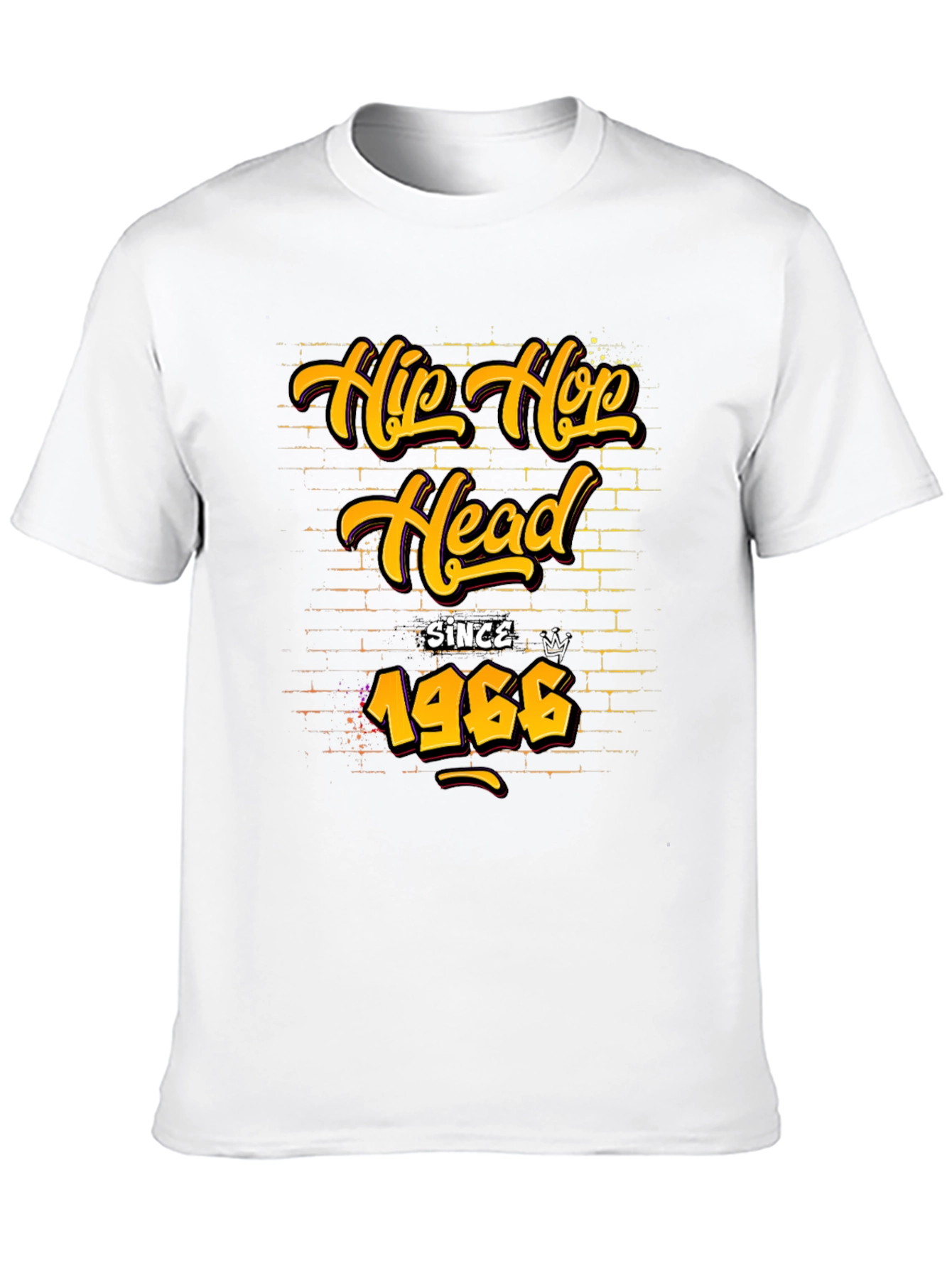 Hip Hop Head Since 1966 Black T-Shirt