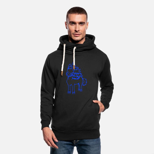 Unicorn Pretty Hair Cute Friendly Cartoon Horse