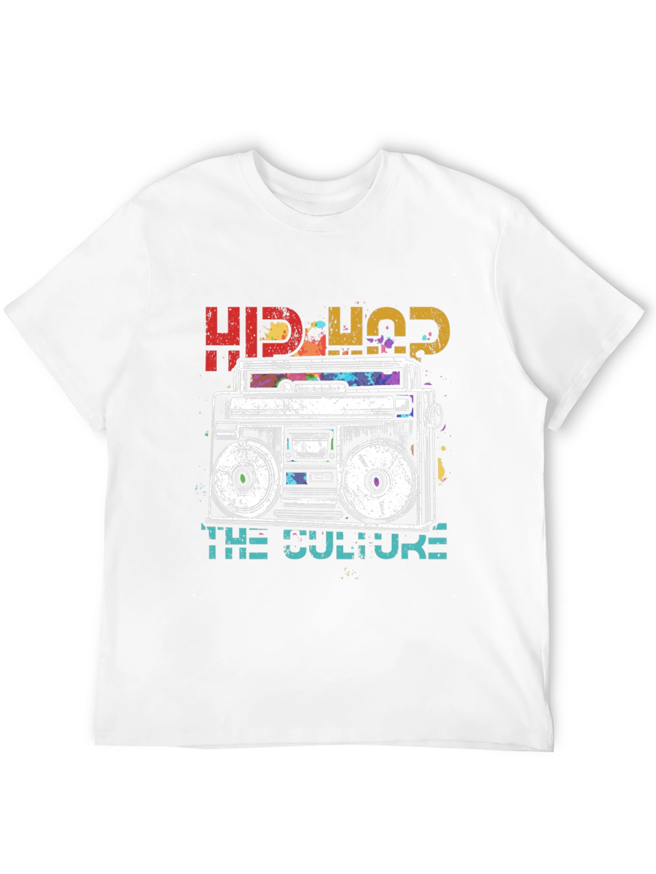 Hip-Hop Boombox Graphic T-Shirt