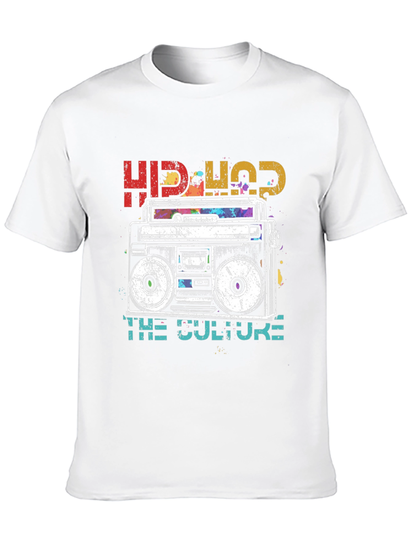 Hip-Hop Boombox Graphic T-Shirt