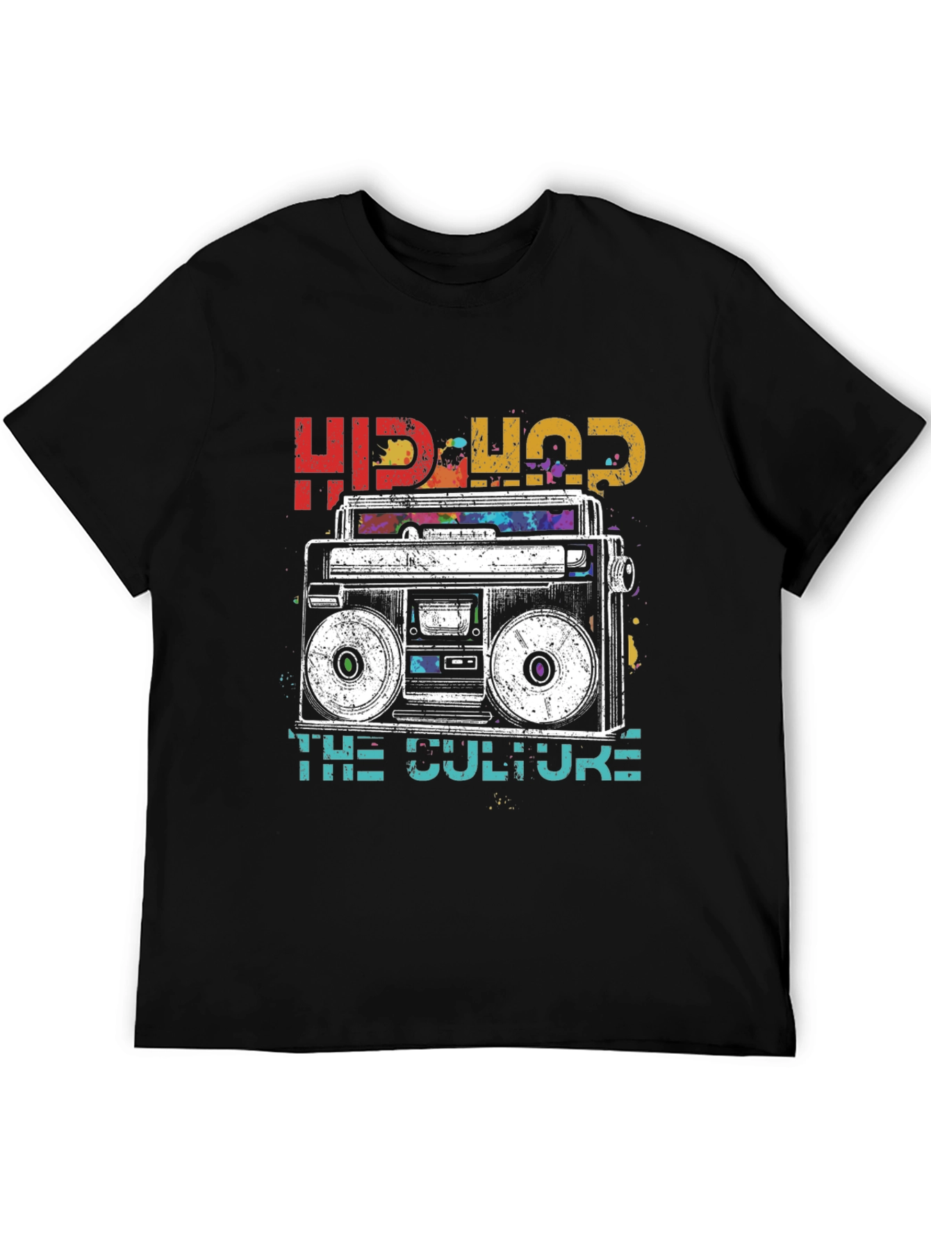 Hip-Hop Boombox Graphic T-Shirt