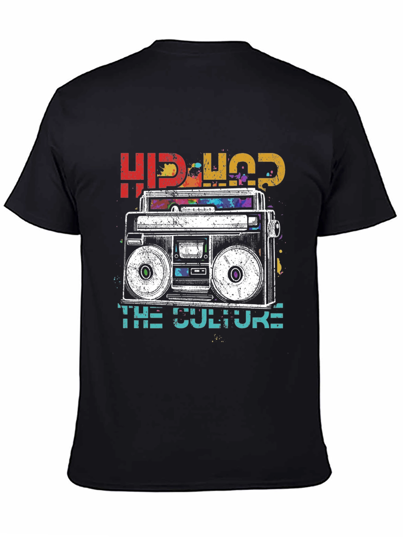 Hip-Hop Boombox Graphic T-Shirt