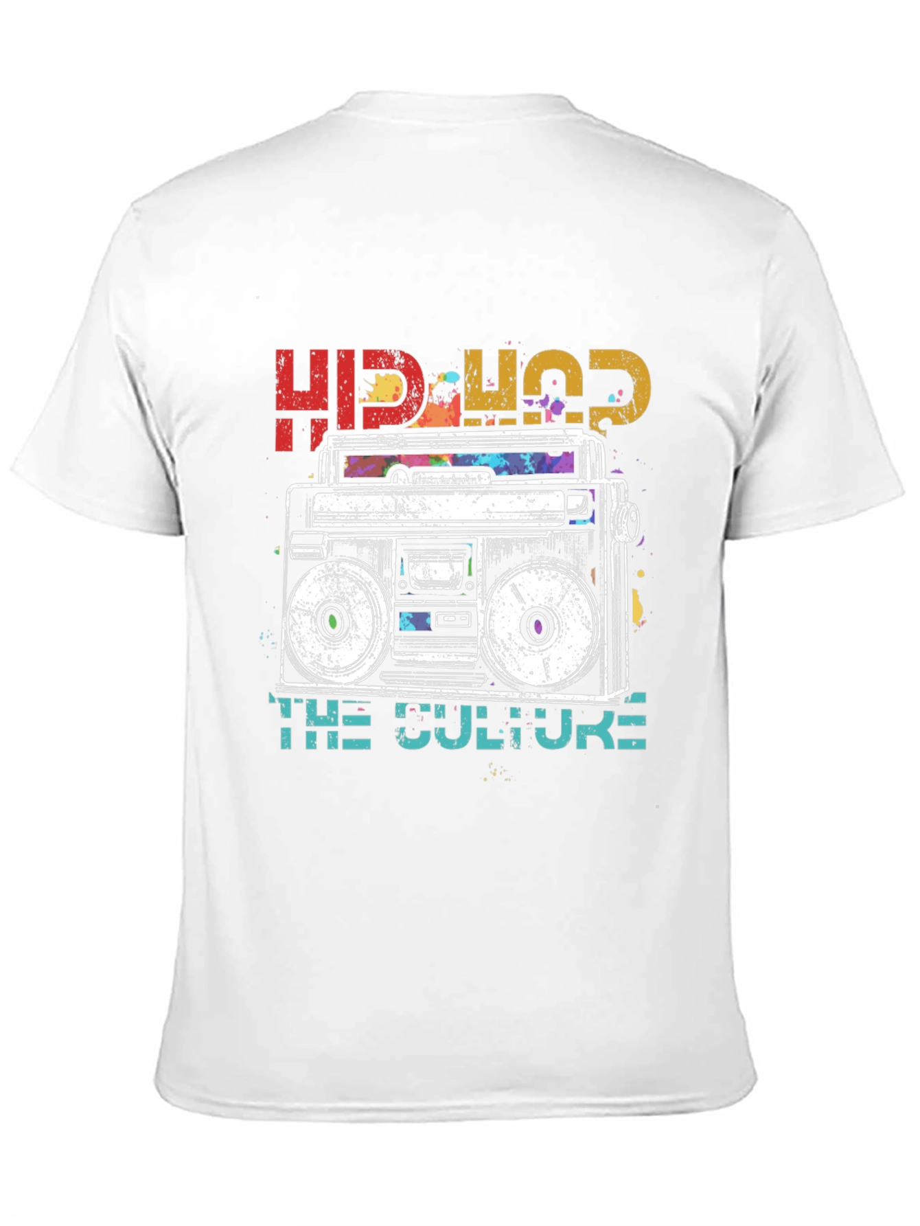 Hip-Hop Boombox Graphic T-Shirt