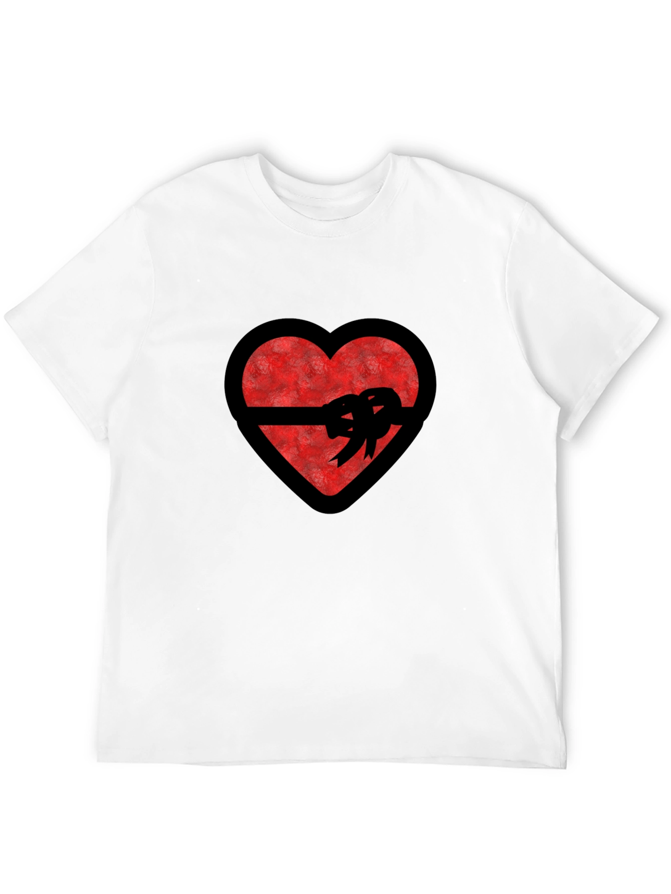 Heart with Ribbon Graphic T-Shirt