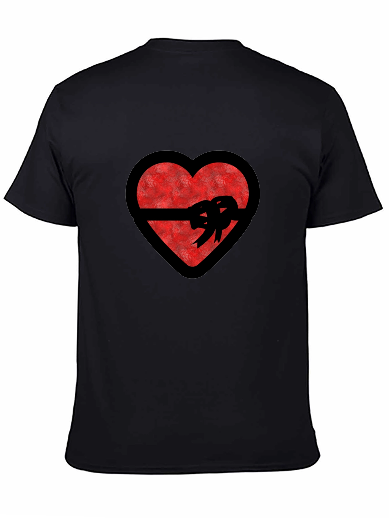 Heart with Ribbon Graphic T-Shirt