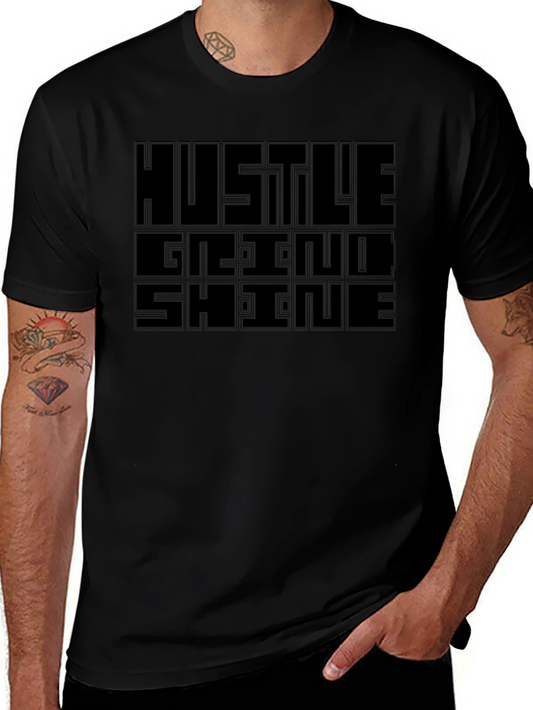 Hustle Grind Shine Graphic Tee