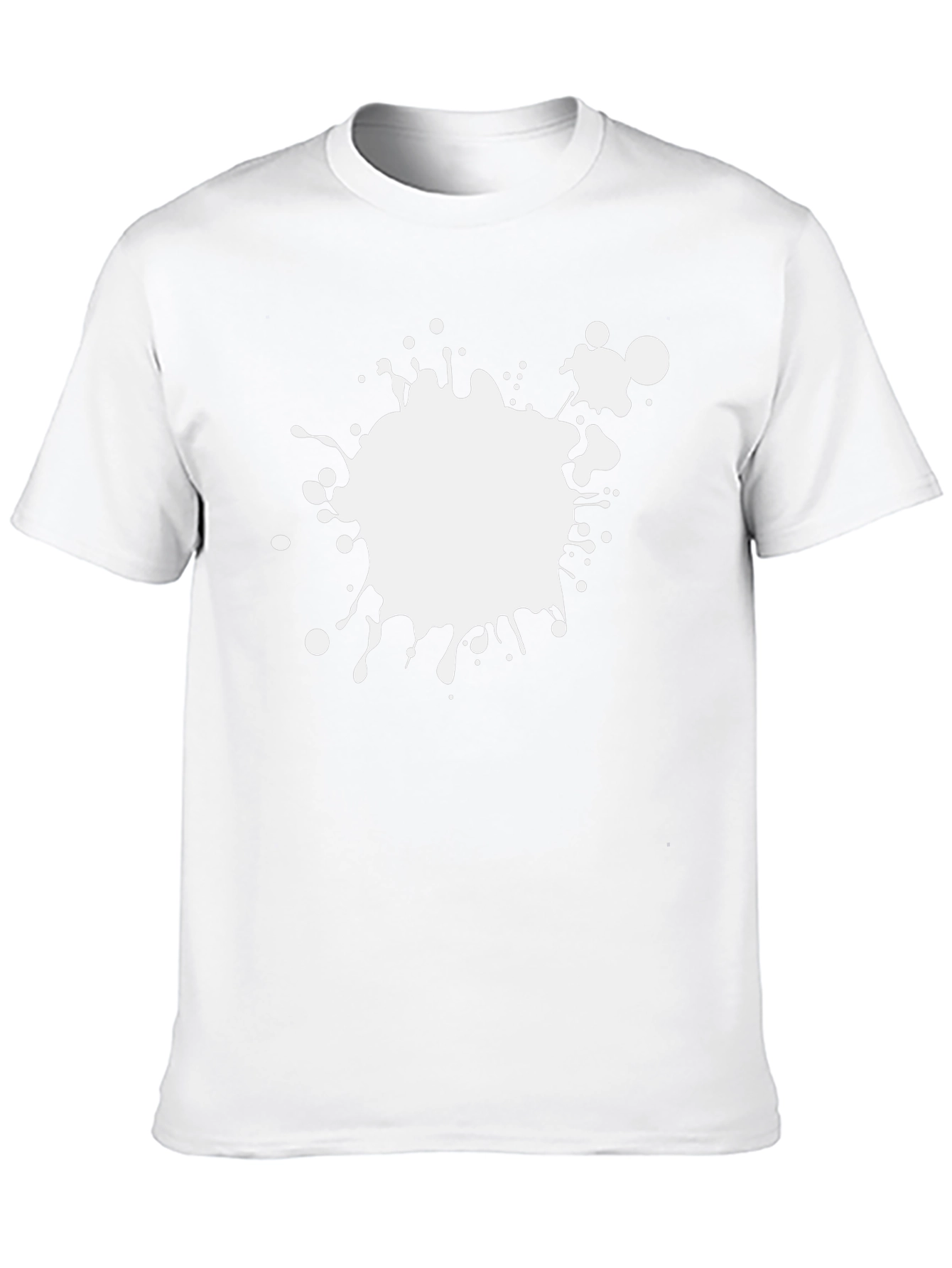 Abstract Splatter Tee - Black Graphic T-Shirt