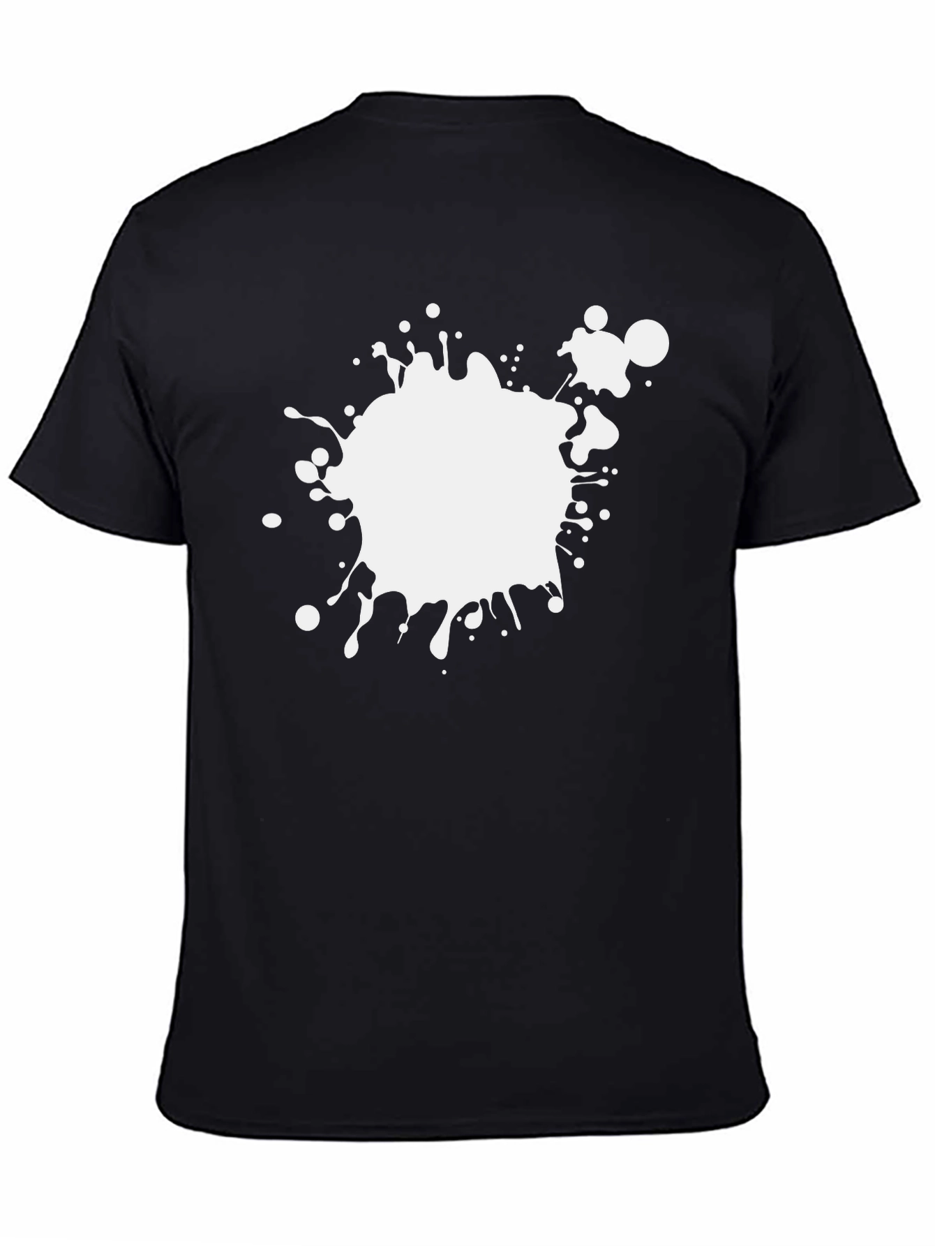 Abstract Splatter Tee - Black Graphic T-Shirt