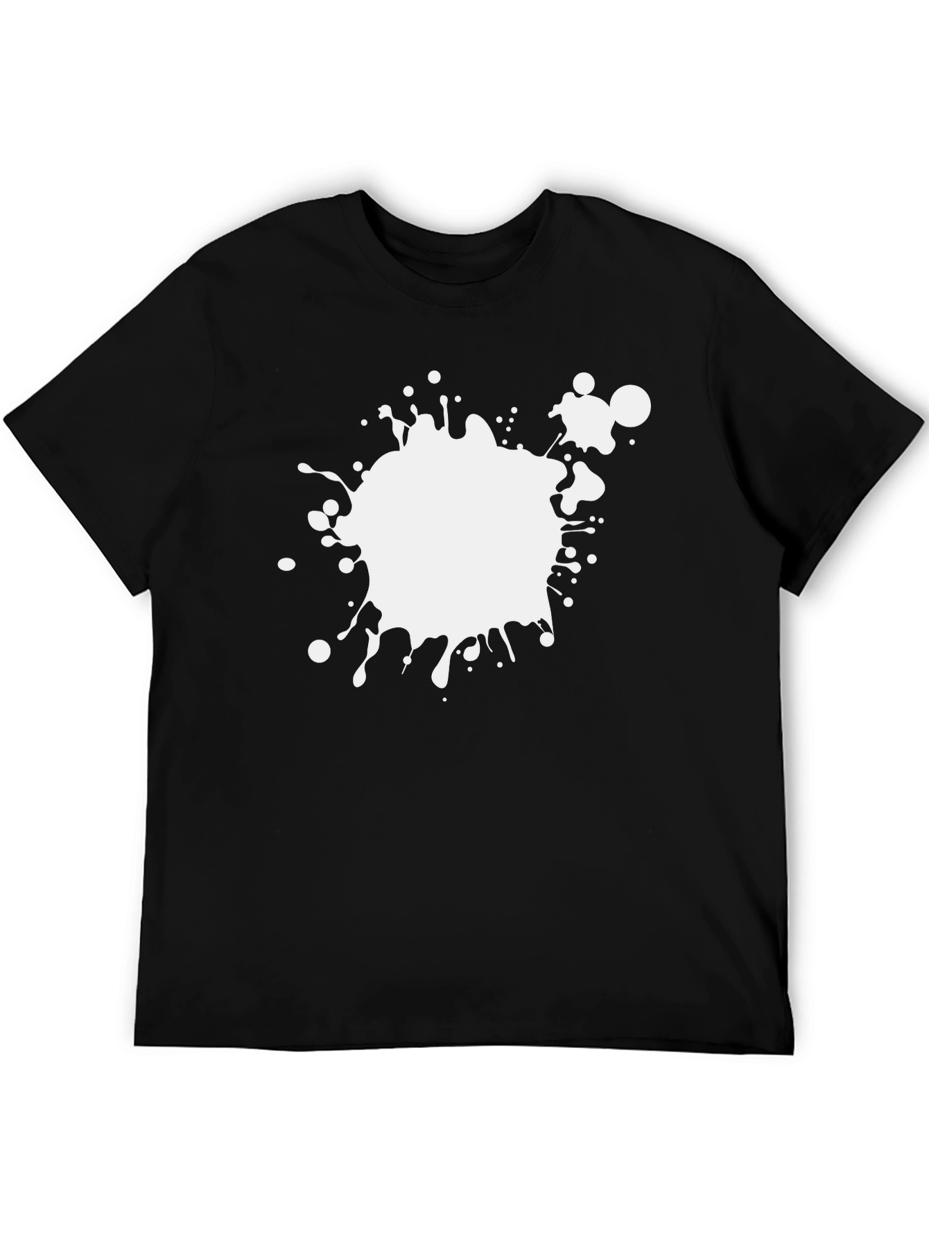 Abstract Splatter Tee - Black Graphic T-Shirt